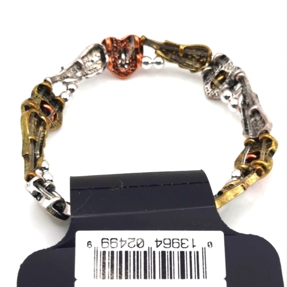 RSVP Peace, Love, and Hope Bangle Bracelet with Angel Wings - Picture 2 of 10